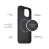 Kép 5/7 - FIXED MagFlow Hátlap with Magsafe support Apple iPhone 12 Pro Max, Fekete