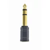 Gembird A-6.35M-3.5F Jack stereo 6,3mm -> Jack stereo 3,5mm M/F fekete adapter