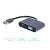 Kép 2/5 - Gembird A-USB3-HDMIVGA-01 USB to HDMI + VGA Display Adapter Space Grey