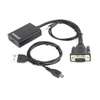 Gembird A-VGA-HDMI-01 VGA to HDMI adapter cable 0,15m Black