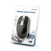 Gembird MUSW-4B-06-BS Wireless optical mouse Black/Silver