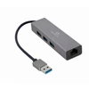 Kép 1/4 - Gembird USB AM Gigabit Network Adapter With 3-port USB 3.0 Hub Grey