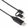 Kép 9/17 - Hama 4 az 1-ben (USB, USB Type-C, micro USB + OTG) 1m fekete adatkábel