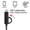 Kép 14/17 - Hama 4 az 1-ben (USB, USB Type-C, micro USB + OTG) 1m fekete adatkábel