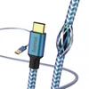 Kép 6/8 - Hama 201558 FIC E3 USB Type-C "Reflective" 1,5m, kék adatkábel