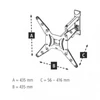 Kép 3/11 - Hama Fullmotion TV Wall Bracket 400x400 Black
