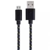 Hama micro USB - USB A 1m fekete szövet adatkábel