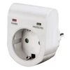 Kép 2/4 - Hama 47771 hálózati túlfeszültség védő adapter