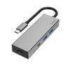 Kép 2/4 - Hama 200107 ezüst USB 3.1 Type-C HUB (2x USB A, 1x USB TYPE-C, HDMI)