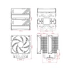 ID-Cooling CPU Cooler - FROZN A620 ARGB (29,9dB; max 132,52 m3/h; 4Pin csatlakozó, 6 db heatpipe, 2x12cm, PWM)