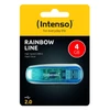 Kép 2/3 - Intenso 4GB Rainbow Line USB2.0 Blue