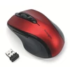 Kép 6/10 - Egér, vezeték nélküli, optikai, közepes méret, USB, KENSINGTON "Pro Fit", piros