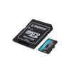 Kép 5/6 - Kingston 256GB SD micro Canvas Go! Plus (SDXC Class 10 UHS-I U3) (SDCG3/256GB) memória kártya adapterrel