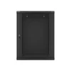 Kép 17/26 - Lanberg WF01-6615-10B 19" 15U SZÉL:600 MÉLY:600 MAG:774 lapraszerelt üvegajtós fekete fali rack szekrény