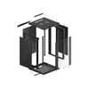 Kép 28/28 - Lanberg WF01-6618-10B 19" 18U SZÉL:600 MÉLY:600 MAG:907 lapraszerelt üvegajtós fekete fali rack szekrény