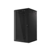 Kép 21/25 - Lanberg WF01-6622-10B 19" 22U SZÉL:600 MÉLY:600 MAG:1085 lapraszerelt üvegajtós fekete fali rack szekrény