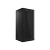 Kép 15/24 - Lanberg WF01-6627-10B 19" 27U SZÉL:600 MÉLY:600 MAG:1307 lapraszerelt üvegajtós fekete fali rack szekrény