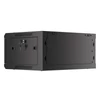 Kép 25/29 - Lanberg WF01-6404-10B 19" 4U SZÉL:600 MÉLY:450 MAG:290 lapraszerelt üvegajtós fekete fali rack szekrény