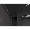 Kép 28/29 - Lanberg WF01-6404-10B 19" 4U SZÉL:600 MÉLY:450 MAG:290 lapraszerelt üvegajtós fekete fali rack szekrény