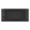 Kép 19/29 - Lanberg WF01-6404-10B 19" 4U SZÉL:600 MÉLY:450 MAG:290 lapraszerelt üvegajtós fekete fali rack szekrény