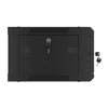 Kép 23/29 - Lanberg WF01-6404-10B 19" 4U SZÉL:600 MÉLY:450 MAG:290 lapraszerelt üvegajtós fekete fali rack szekrény