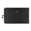 Kép 24/29 - Lanberg WF01-6404-10B 19" 4U SZÉL:600 MÉLY:450 MAG:290 lapraszerelt üvegajtós fekete fali rack szekrény