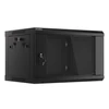 Kép 16/28 - Lanberg WF01-6406-10B 19" 6U SZÉL:600 MÉLY:450 MAG:379 lapraszerelt üvegajtós fekete fali rack szekrény