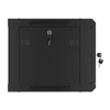 Kép 21/28 - Lanberg WF01-6406-10B 19" 6U SZÉL:600 MÉLY:450 MAG:379 lapraszerelt üvegajtós fekete fali rack szekrény