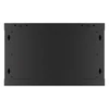 Kép 24/28 - Lanberg WF01-6406-10B 19" 6U SZÉL:600 MÉLY:450 MAG:379 lapraszerelt üvegajtós fekete fali rack szekrény