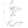 Kép 3/5 - LogiLink BP0044 13–32" asztali monitor tartó konzol