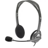Fejhallgató, mikrofonnal, vezetékes, LOGITECH 