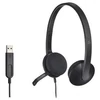 Fejhallgató, mikrofonnal, USB csatlakozás, LOGITECH 