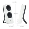 Logitech Z207 5W Bluetooth fehér hangszóró