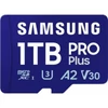 Samsung MicroSD kártya - 1TB MB-MD1T0SB/WW (PRO PLUS kártyaolvasóval, microSDXC, UHS-I, R180/W130, adapter, 1TB)