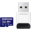 Samsung MicroSD kártya - 256GB MB-MD256SB/WW (PRO PLUS kártyaolvasóval, R180/W130, 256GB)
