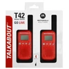 Kép 8/8 - Motorola Talkabout T42 piros walkie talkie (2db)