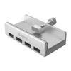 Orico USB3.0 Hub - MH4PU-SV (4 port, Bemenet: USB-A, Kimenet: 4xUSB-A, rögzíthető, ezüst)