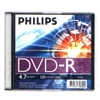 Kép 4/5 - Philips DVD-R 4,7 GB 16x slim tokos DVD lemez