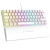 Rampage Billentyűzet - PLOWER K60 White US (Vezetékes, Mechanikus, Blue switch, angol, fehér, RGB LED)