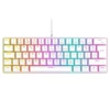 Kép 10/14 - Rampage Billentyűzet - PLOWER K60 White US (Vezetékes, Mechanikus, Blue switch, angol, fehér, RGB LED)