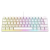 Kép 12/14 - Rampage Billentyűzet - PLOWER K60 White US (Vezetékes, Mechanikus, Blue switch, angol, fehér, RGB LED)