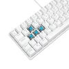 Kép 13/14 - Rampage Billentyűzet - PLOWER K60 White US (Vezetékes, Mechanikus, Blue switch, angol, fehér, RGB LED)