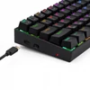 Kép 7/8 - Redragon Deimos, Wired & Wireless Mechanical keyboard, RGB, red switch Black HU