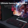 Kép 3/7 - Redragon Kumara 2 Red LED Backlit Blue Mechanical Gaming Keyboard Black HU