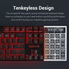 Kép 7/7 - Redragon Kumara 2 Red LED Backlit Blue Mechanical Gaming Keyboard Black HU