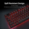 Kép 4/7 - Redragon Kumara 2 Red LED Backlit Brown Mechanical Gaming Keyboard Black HU