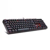 Kép 3/4 - Redragon Mitra Red Backlit Mechanical Keyboard Brown Switches Black HU