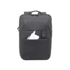 Kép 6/11 - Notebook hátizsák, 15,6", MacBook Pro és Ultrabook, RIVACASE "Lantau 8861", sötétszürke