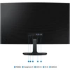 Kép 6/21 - Samsung 27" LS27D360GAUXEN FHD VA 100Hz VGA/HDMI ívelt monitor