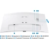 SAMSUNG LS34C650TAUXEN 34inch 21:9 Curved 1000R 3440x1440 VA-LED 5ms 100Hz HDR10 DP/HDMI/TBT4 90 Watt LAN White HAS Spea
